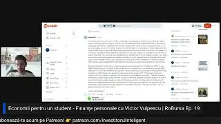 Economii pentru un student: Ce fac cu 1000&euro;? | RoBursa Ep.19 &ndash; Finanțe personale cu Victor Vulpescu