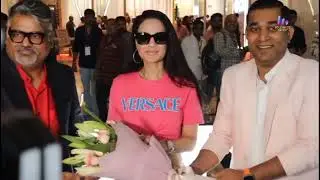 Gadar2 Actress Ameesha Patel Attending Home Decor Curtains and Upholstery Fabric Expo2023 |Thep7news