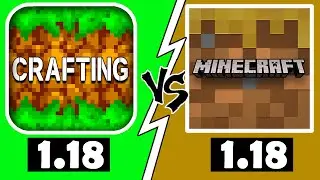 Crafting and Building 1.18 vs Minecraft Trial 1.18 / MCPE vs Crafting and Building