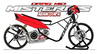 Drag Mio misterius Adam syifa, Cara menggambar motor drag Mio misterius Adam syifa Tik tok