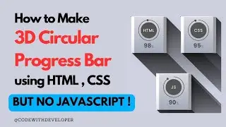 How To Make Circular Progress Bar Using HTML CSS | NO JAVASCRIPT
