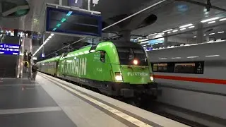 FLIXTRAIN Taurus Br.182 Anfahrsound mit Tonleiter! Berlin Hauptbahnhof