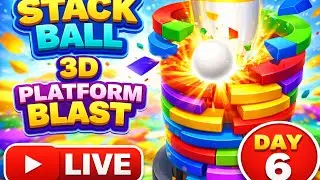 Stack Ball 3D LIVE 🔥 | DAY 6 | Can I Beat All Levels?