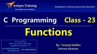 C language - Class 23 : Functions in C programming(User defined & library defined function) - Part 1