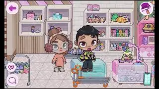 Comprando roupinhas para os g&ecirc;meos  Avatar world rotinas historinhas