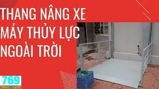 Thang nâng  xe máy thủy lực