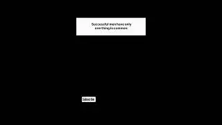 Successful men have only one thing in common #success #motivation #rich