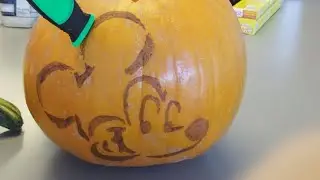 Pumpkin Carving Mickey Mouse