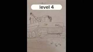 realistic drawing of tank✏️.. #wow #art #draw #subscribe #trending #level #shorts #realistic #tank