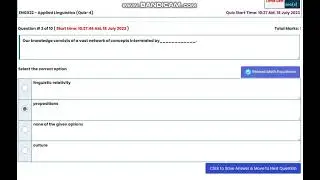 ENG522 Applied Linguistics QuizNo4