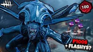 This P100 and Flashlight Squad TRIED to BULLY My Alien… -Dead by Daylight Xenomorph Gameplay
