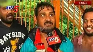 Heavy Rains in Tirumala | Youth Enjoying the Nature, and Climate Change in Tirumala | TV5 News