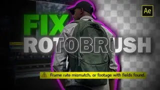 Roto Brush Not Matching Frame Rate? Quick After Effects Tutorial