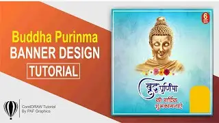 Social Media Poster Design  || Buddha Purnima ||  CORELDRAW Tutorial