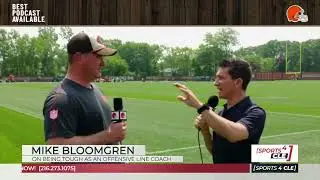 Mike Bloomgren talks about being a tough offensive line coach - Sports4CLE 6/20/25