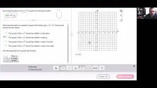 1.6.53 Shift a Parabola in Pearson's MylabMath