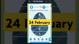 Yaytsogram 24 February Cipher Code | Today Yaytsogram Cipher Code #yaytsogram #airdrop #chiphercode