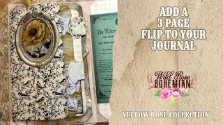 Add a 3 page Flip to Your Journal, & Create a window Tag, Easy Technique to add pages to journal