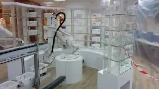 Medicine Basket Handling Robots @ Singapore TTSH Hospital