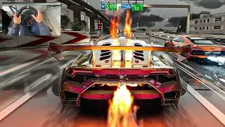 1000HP Twin Turbo Lamborghini Huracan (Alex Choi) - Assetto Corsa | Steering Wheel Gameplay