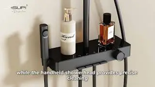 Upgrade your bathroom experience with the Jasupi Four-Function Shower Set