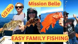 Part 2 Half Day On The Mission Belle Point Loma Sportfishing San Diego CA Rockfish White Fish Bass