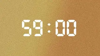 59 Minute Timer Goal Setting Block | Gold Edition | NX