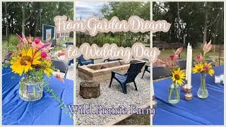 Building Our Garden Fire Pit | A Backyard Wedding at the Farm