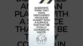 First Ocean Planet Found! @scientificscienceforyou #facts #youtubeshorts #space #youtuber