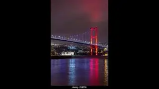 istanbul BOSPHORUS Bridge by night boat tour travel