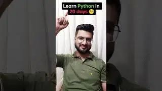 Learn Python in 20 days 🧐 