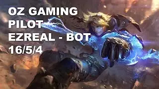 OZ Gaming Pilot Bot Ezreal vs Miss Fortune - KR Challenger Rank Game 10.7
