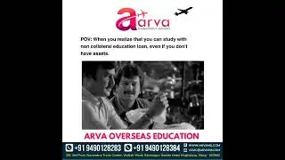 you can study with non collateral education loan even it you don't have assets