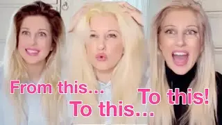Как исправить желтизну волос 💛 платиновый блонд Blondme, осветлитель и тонирующее средство Feria, обзор коробки, руководство по самостоятельному окрашиванию корней