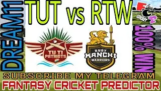 TUT VS RUB TNPLT20 DREAM11 TEAM || PLAYING11|Tuti pirates vs Ruby Trichy Warriors