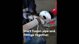 Actual Fusion Fit Up PVDF Pipe.(Manual melting)