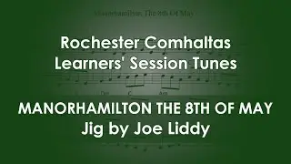 Manorhamilton the 8th of May (Jig by Joe Liddy) on Irish tenor banjo, Roc CCE Learners' Session