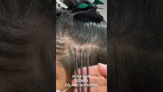 Mega hair, t&eacute;cnica cola de queratina.