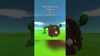 Peashooter and Wallnut vs Zombies in ARBS #pvz #plantsvszombies #arbs #animalrevoltbattlesimulator