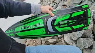 Proboat Impulse 32 Prop Testing on Open Water