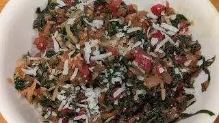 अमेरिकन पालेभाजी red Swiss chard vegetable #cooking 