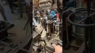 Quick overview of the Inline Treadle Hammer #treadle #blacksmith #hammer