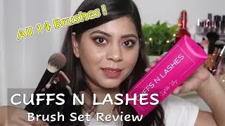*NEW* CUFFS N LASHES MAKEUP BRUSH SET REVIEW | AFFORDABLE MAKEUP BRUSHES | DIKSHITA AGARWAL