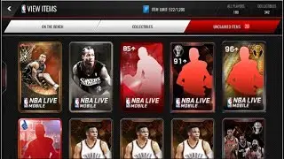Variety pack opening including rare packs! (Slam dunk, Legendary, Fan favorite) NBA Live Mobile