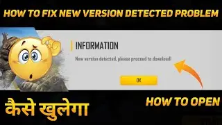 New Version Detected, Please Proceed To Download Problem Free Fire ! Indonesia Server open problem |