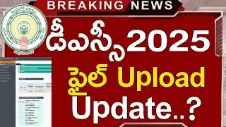 Ap Dsc Latest Updates Today | Ap Dsc File Upload Option 2025 | Ap Dsc Certificates Upload 2025