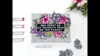Spellbinders Just Add Color Collection - Copic Coloring Floral Images