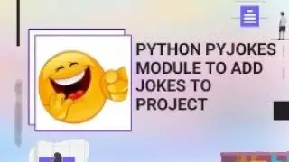 Make a joke generator using pyjokes |pyjokes|Python|Pydroid 3|