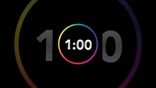 ⏱️ 1 Minute Timer with Clock Ticking Sound & Finish Ding 🔔