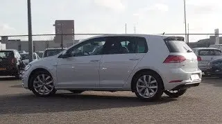 Volkswagen NEW Golf 2018 Highline Bluemotion Oryx White Pearl 17 inch Karlskoga walk around & inside